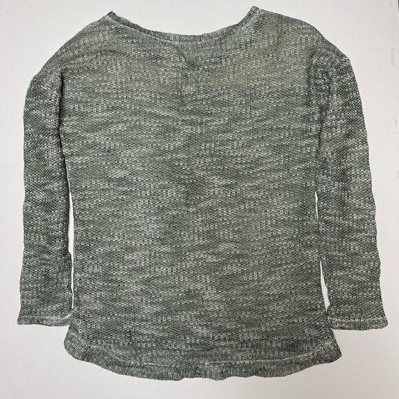 Maurices Green Marbled Knit with Lace Sweater - Picture 3 of 8